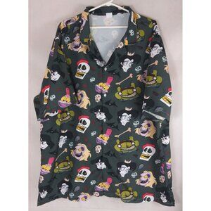 Set Of 2 Men's Beetlejuice & Addams Family Cartoon Casual Shirts Size 2XL